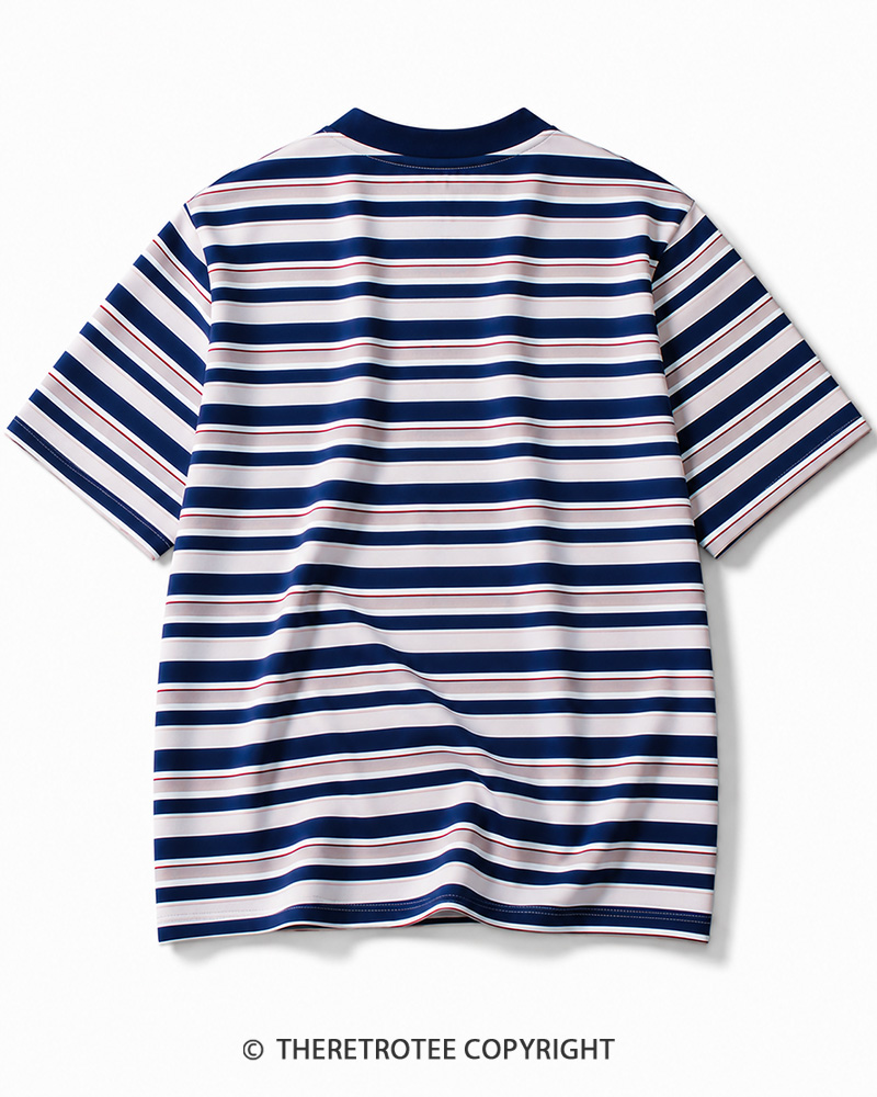 TheRetroTee 70s-Inspired Striped Ringer T-Shirt