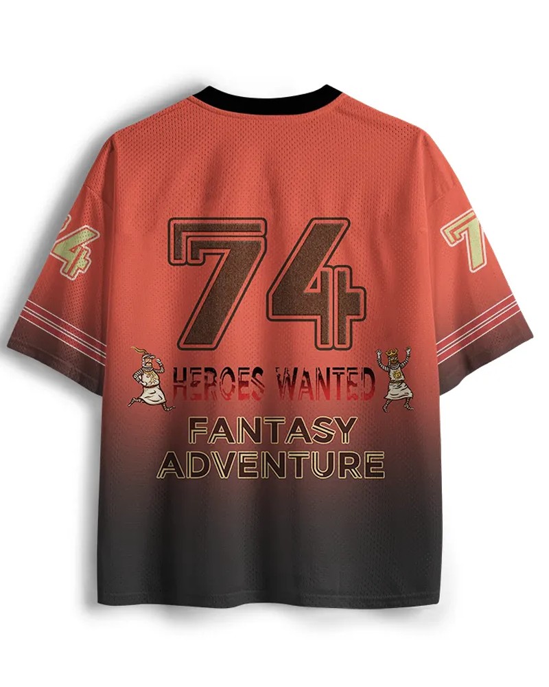 TheRetroTee Run Away 1970s Mesh Jersey