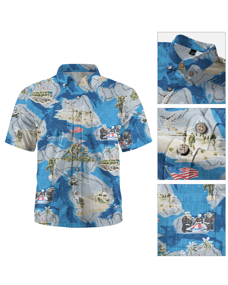 MARINES SEMPER FI FUNNY Hawaiian Shirt
