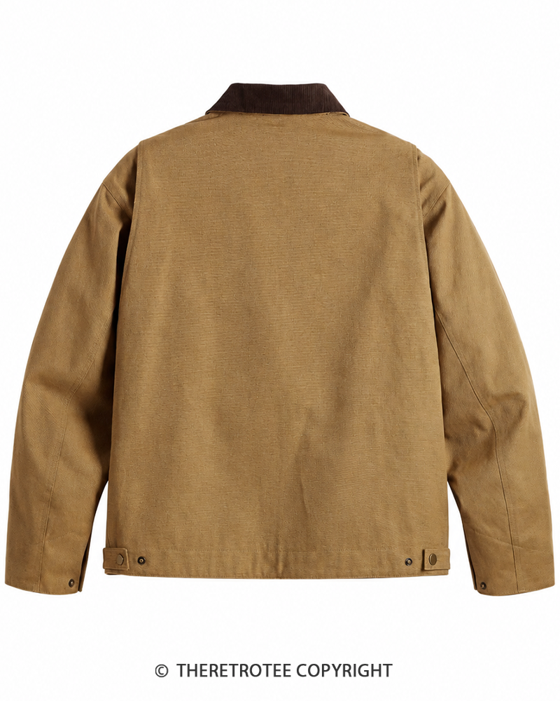 TheRetroTee 1980s Vintage Canvas Work Jacket