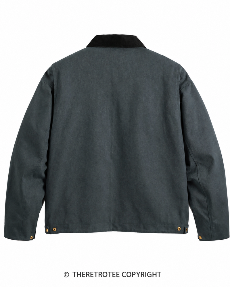 TheRetroTee 1980s Vintage Canvas Work Jacket