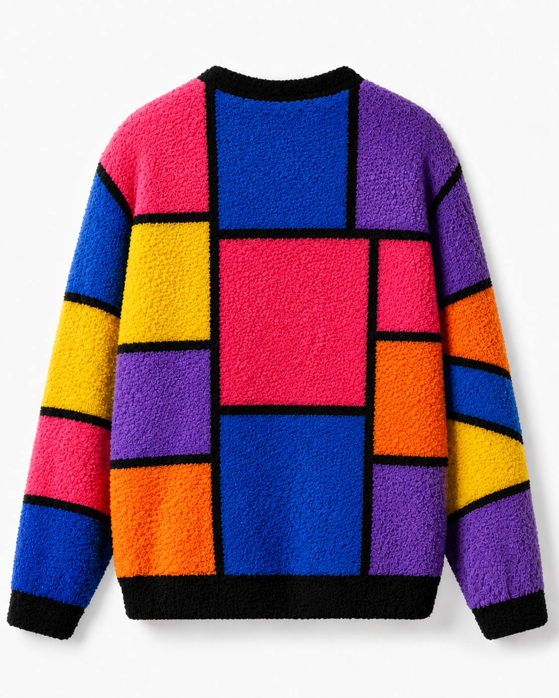 TheRetroTee Born in the 1980s Color Block Sweater
