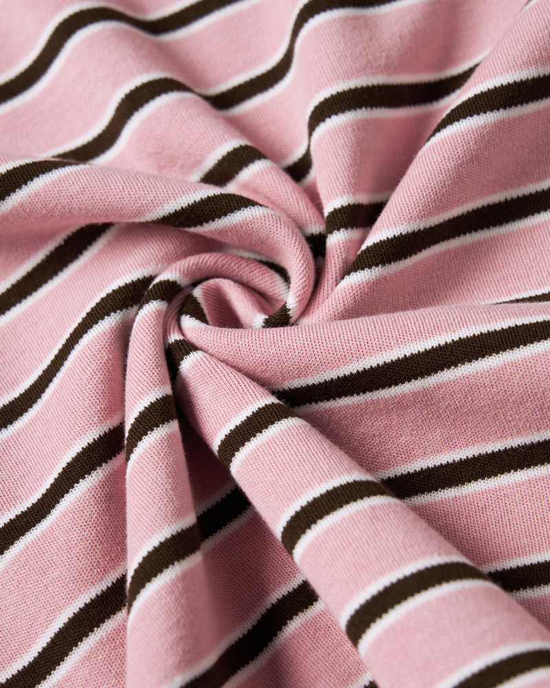 TheRetroTee Vintage Striped Long Sleeve Polo Shirt