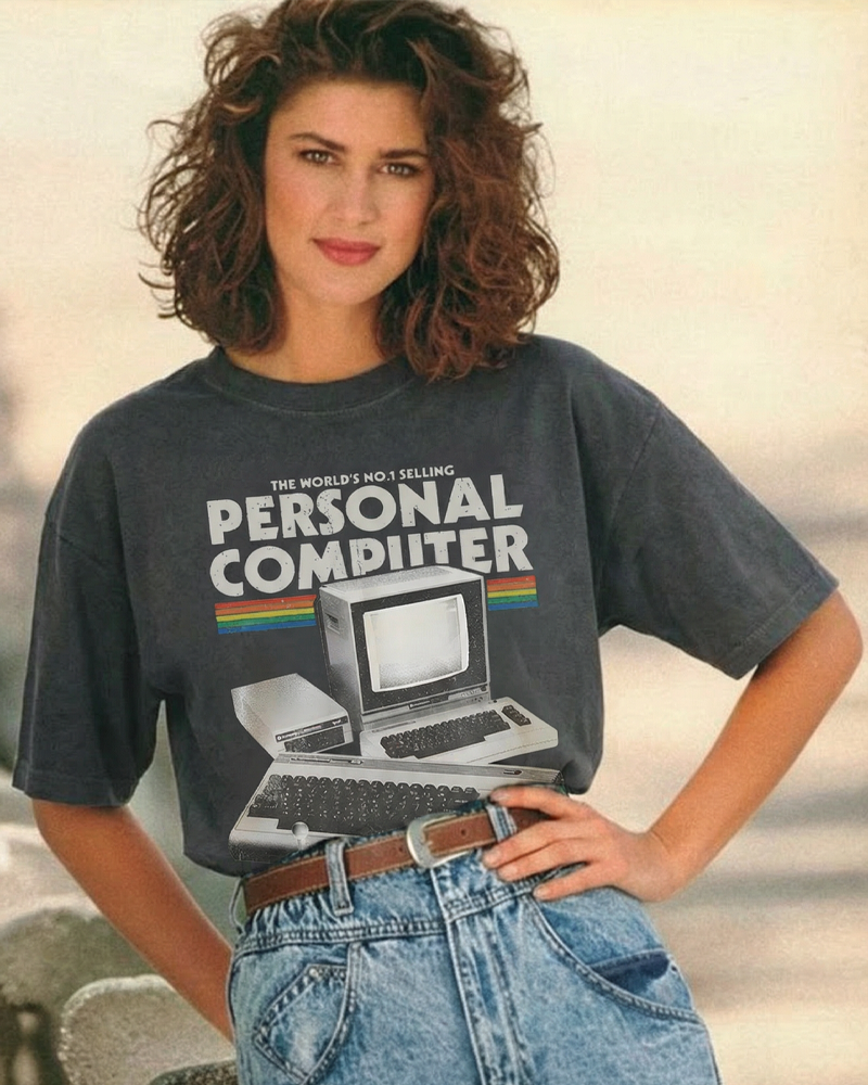 TheRetroTee Commodore 64 1980s Cotton T-Shirt