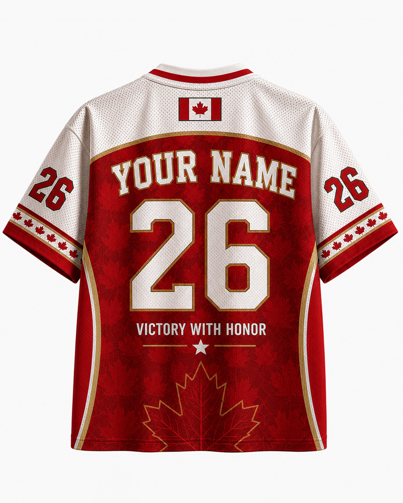 TheRetroTee Canada Champion Custom Name Mesh Jersey