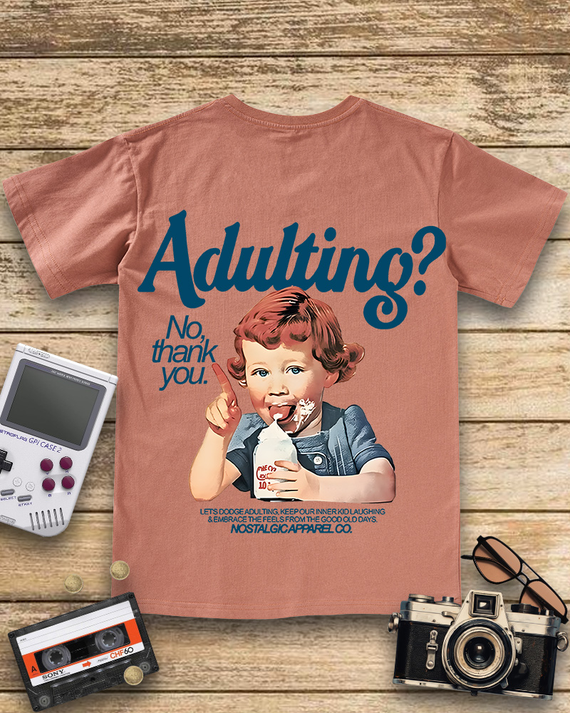 TheRetroTee Adulting No, thanks  V-neck T-Shirt