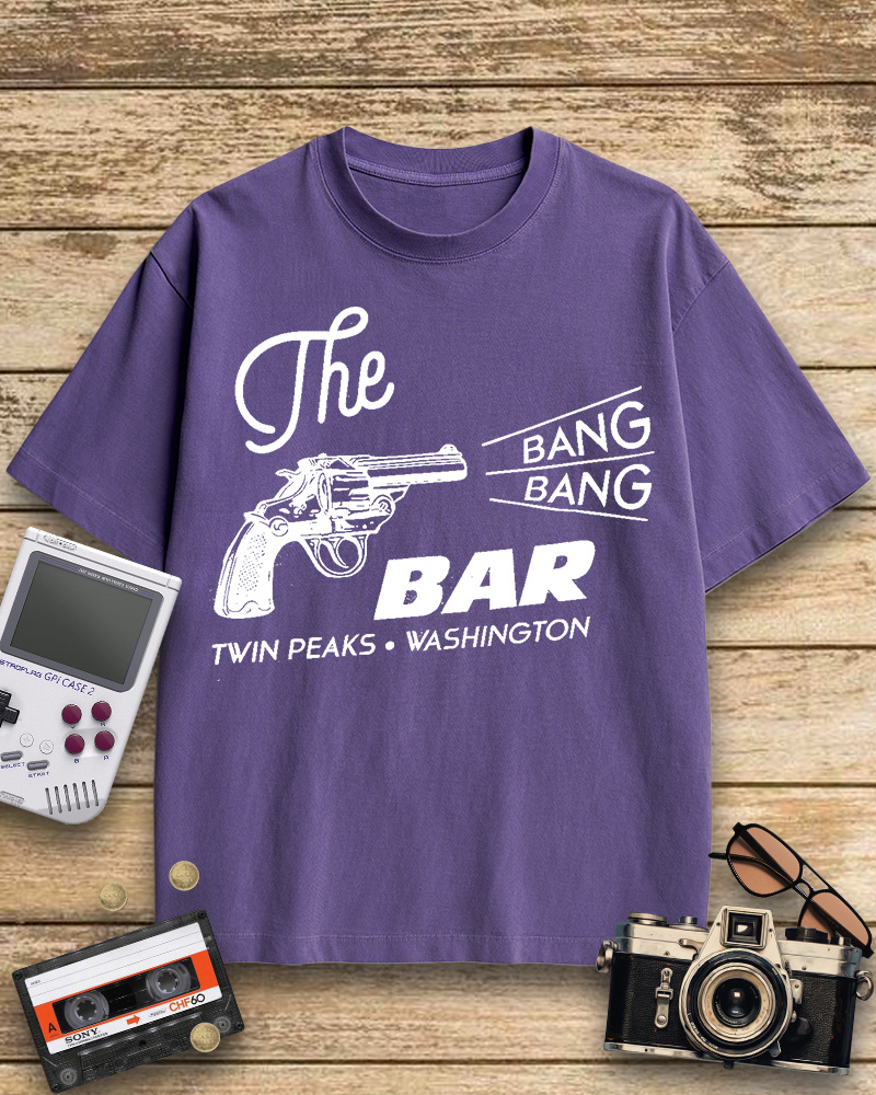 TheRetroTee Bang Bang Bar 1990s Cotton T-Shirt