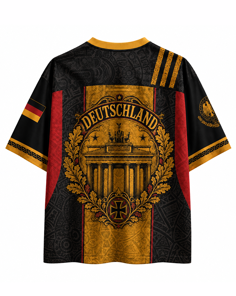 TheRetroTee 1970s German Heritage Vintage Soccer Jersey