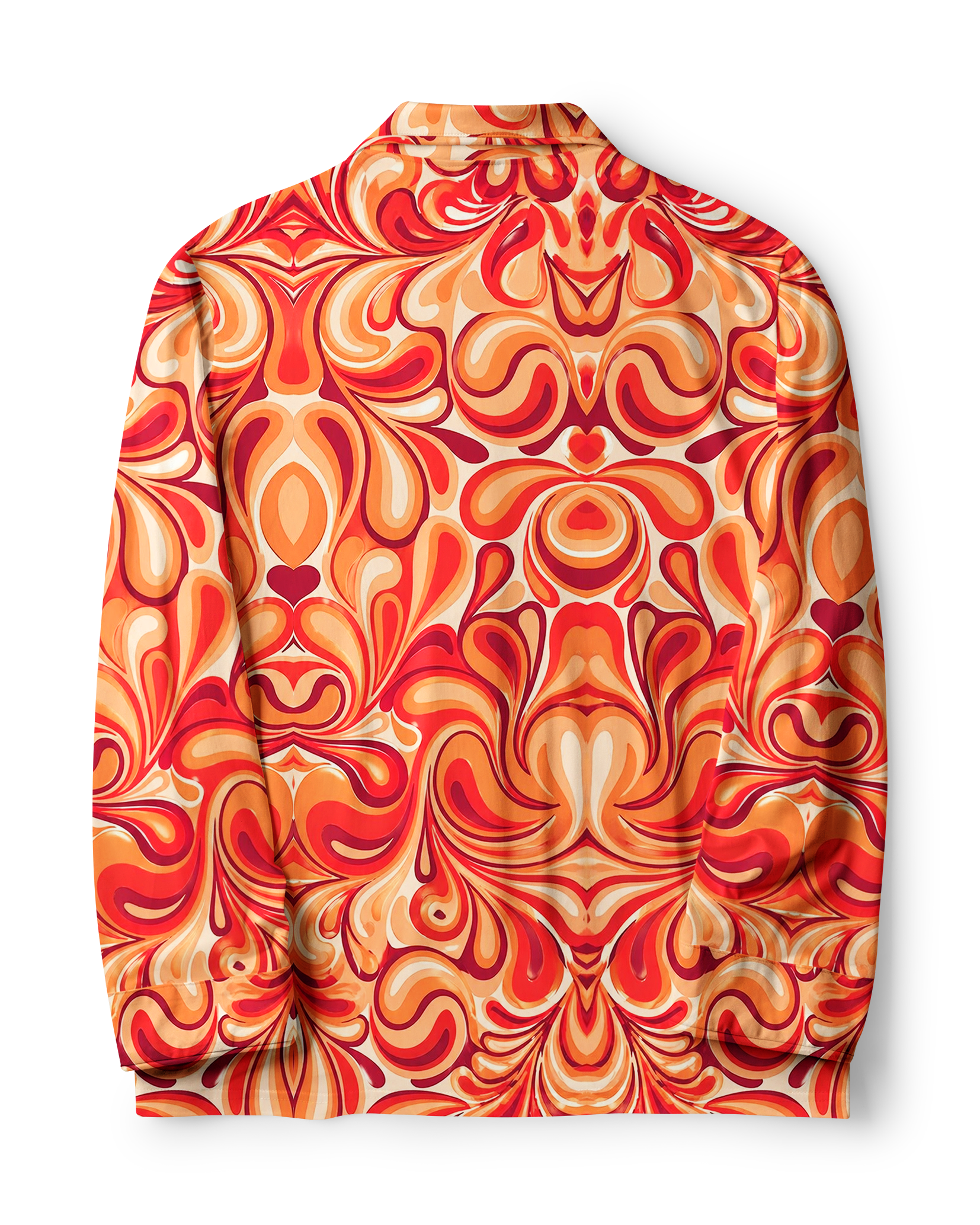 TheRetroTee 70s Psychedelic Swirl Heart Vintage Pajama Set