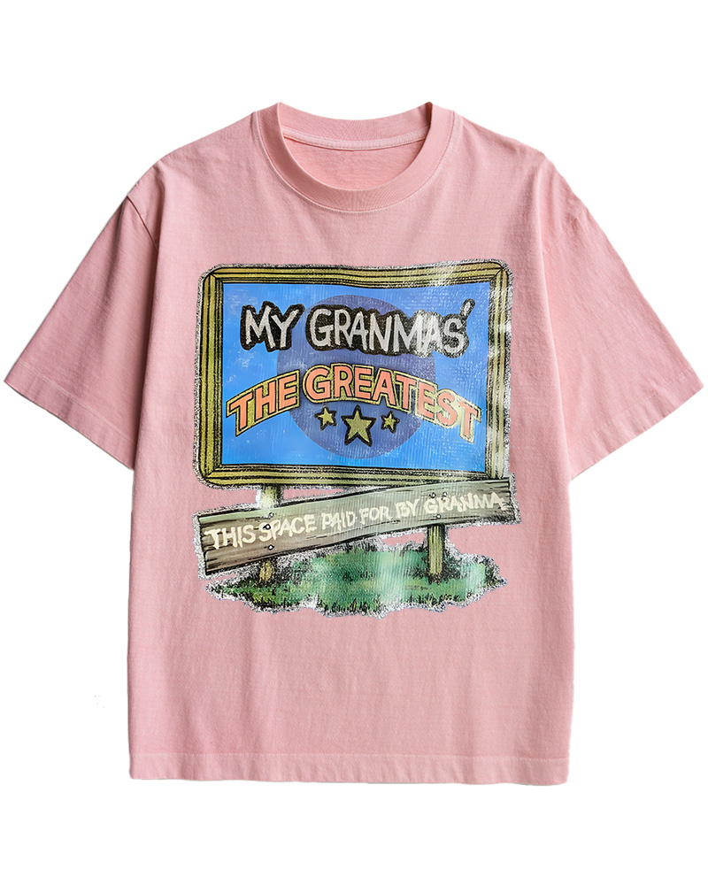 TheRetroTee 70s-80s Funny Greatest Grandma Cotton T-Shirt