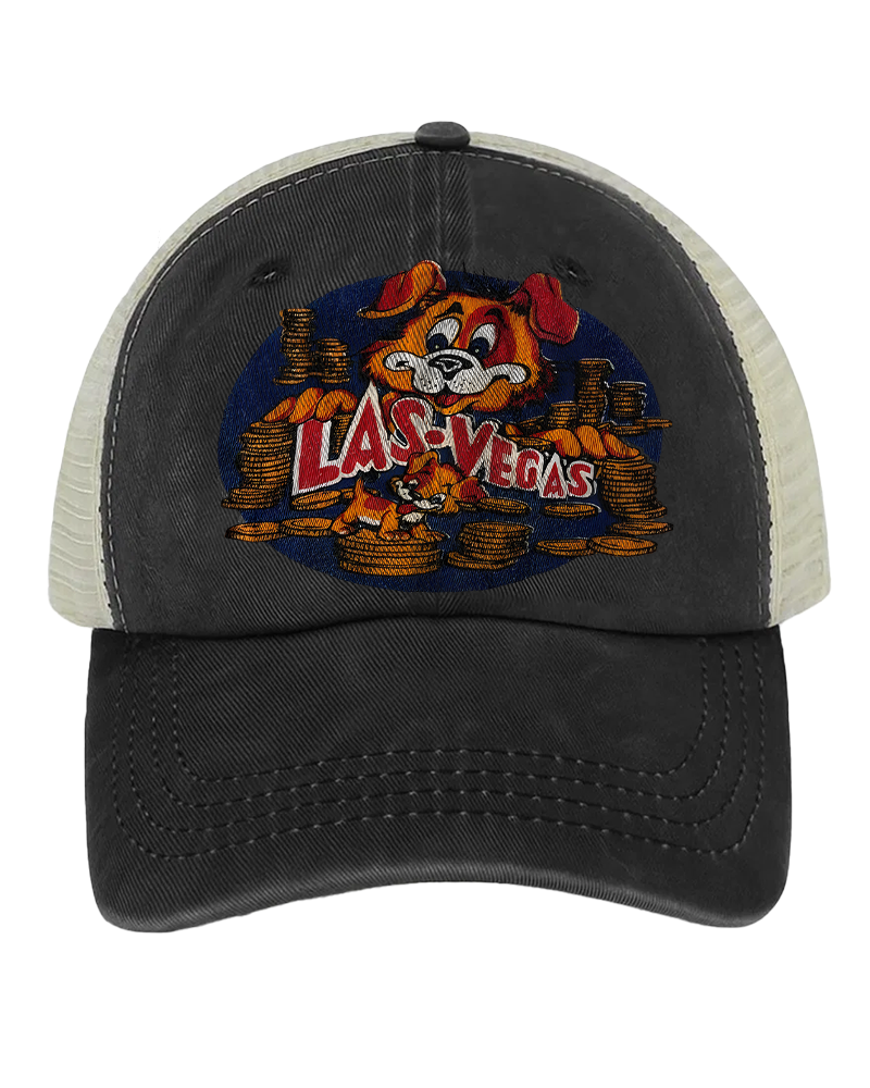 TheRetroTee Vintage 60s Las Vegas Dog Baby Trucker Hat