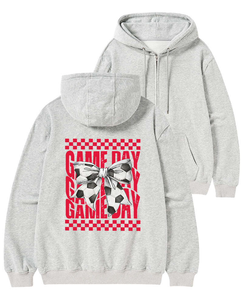 TheRetroHoodie 90s Cheerleader Game Day Zip-Up Hoodie