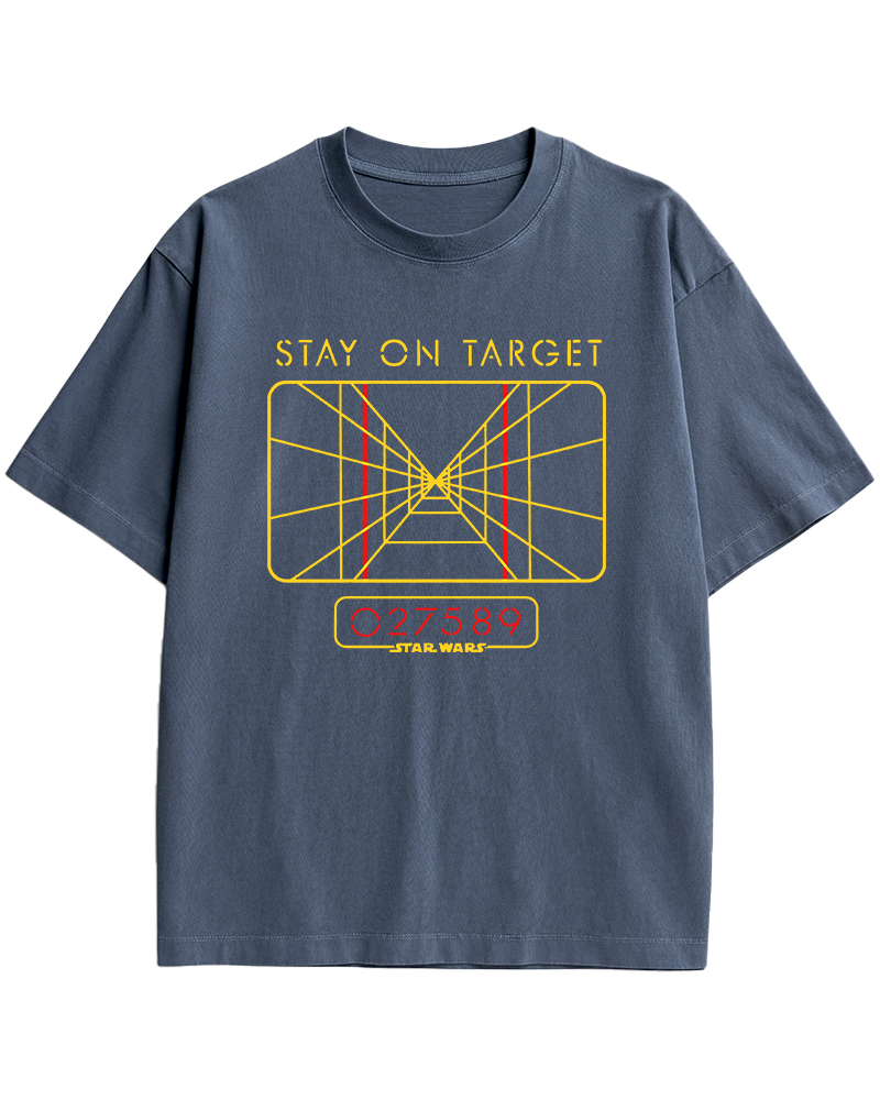 TheRetroTee Stay On Target 1970s Cotton T-Shirt