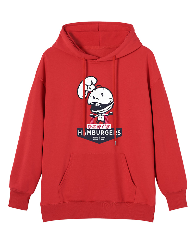 TheRetroTee Geri's Hamburgers Rockford 1970s Cotton Hoodie