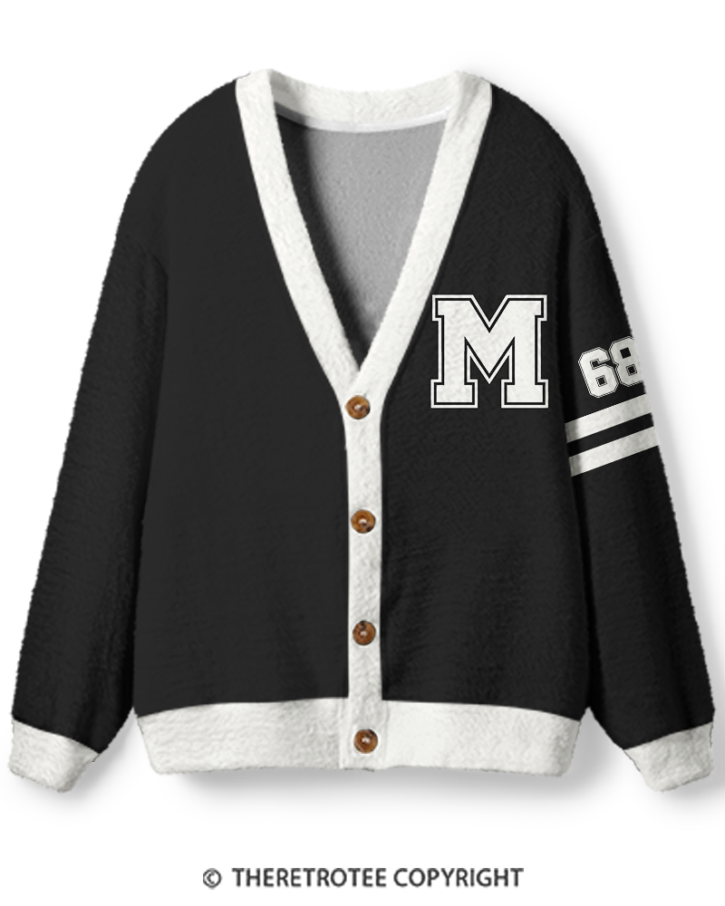 TheRetroTee Vintage Custom Campus Heritage Unisex Cardigan Sweater