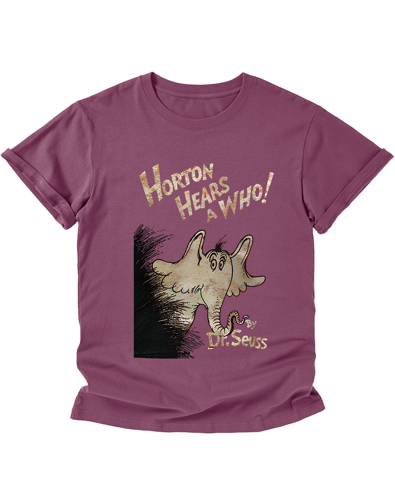 TheRetroTee Horton Hears A Who! Dr. Seuss Kids T-Shirt