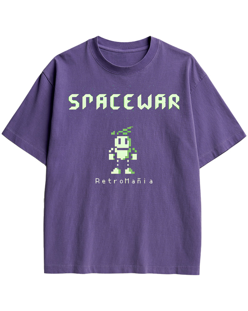 TheRetroTee Spacewar 1970s Cotton T-Shirt