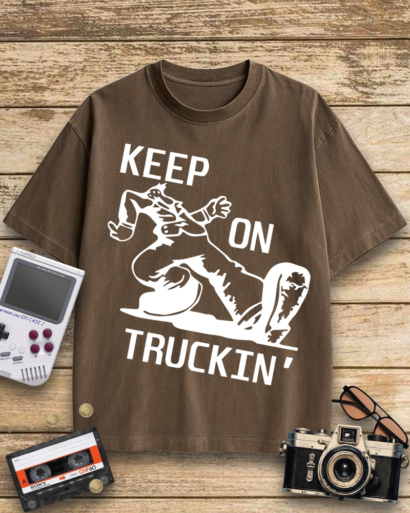 TheRetroTee 70s Keep On Truckin' Cotton T-Shirt