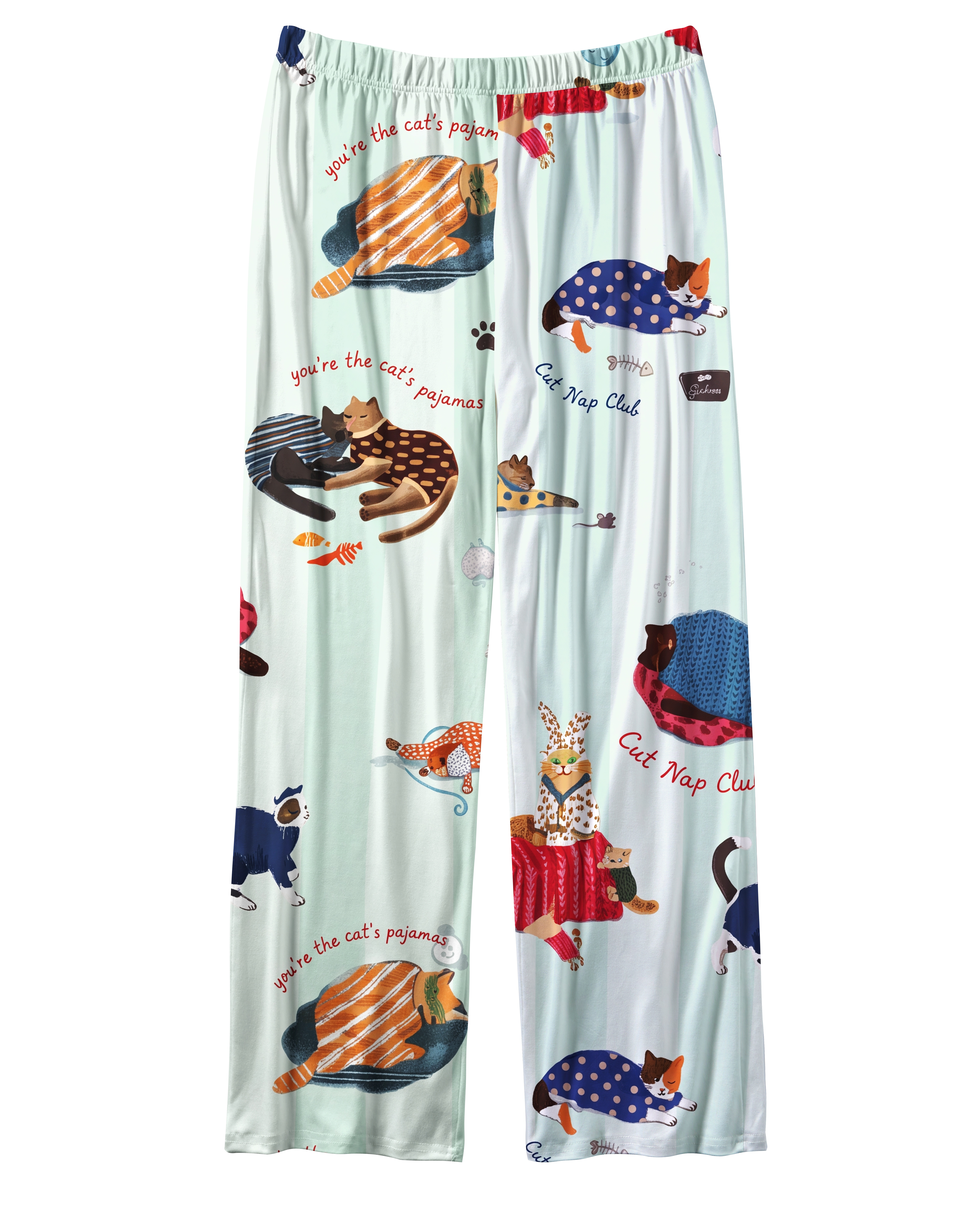 TheRetroTee cat lady Vintage Pajama Set