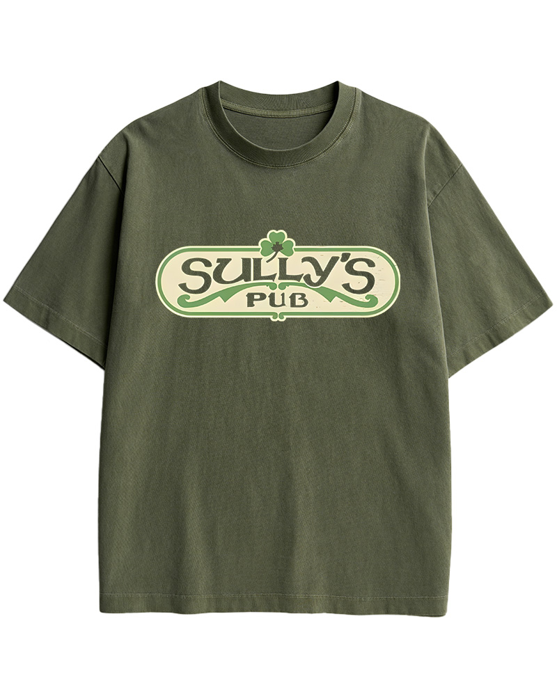TheRetroTee Sully's Pub Peoria Bar 1980s Cotton T-Shirt