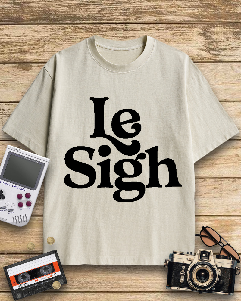 TheRetroTee Le Sigh 1970s Cotton T-Shirt
