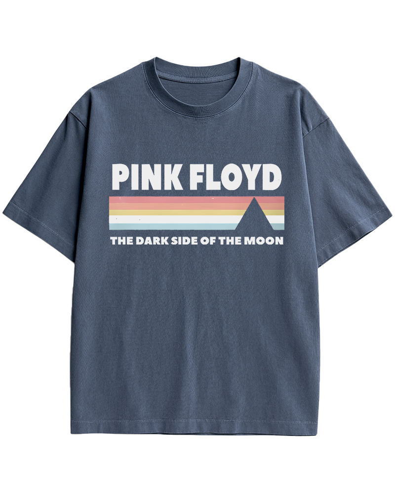 TheRetroTee Pink Floyd Dark Side of the Moon 1970s Cotton T-Shirt