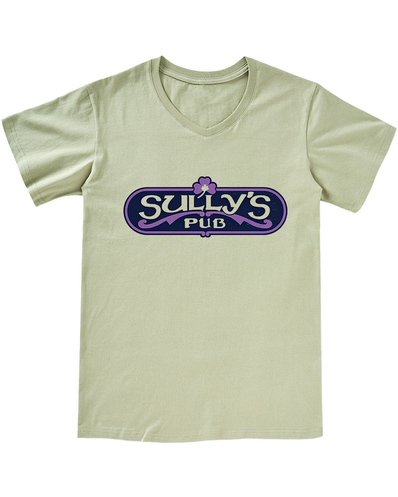 TheRetroTee Bar and Pub Culture Place 1970s V-neck T-Shirt