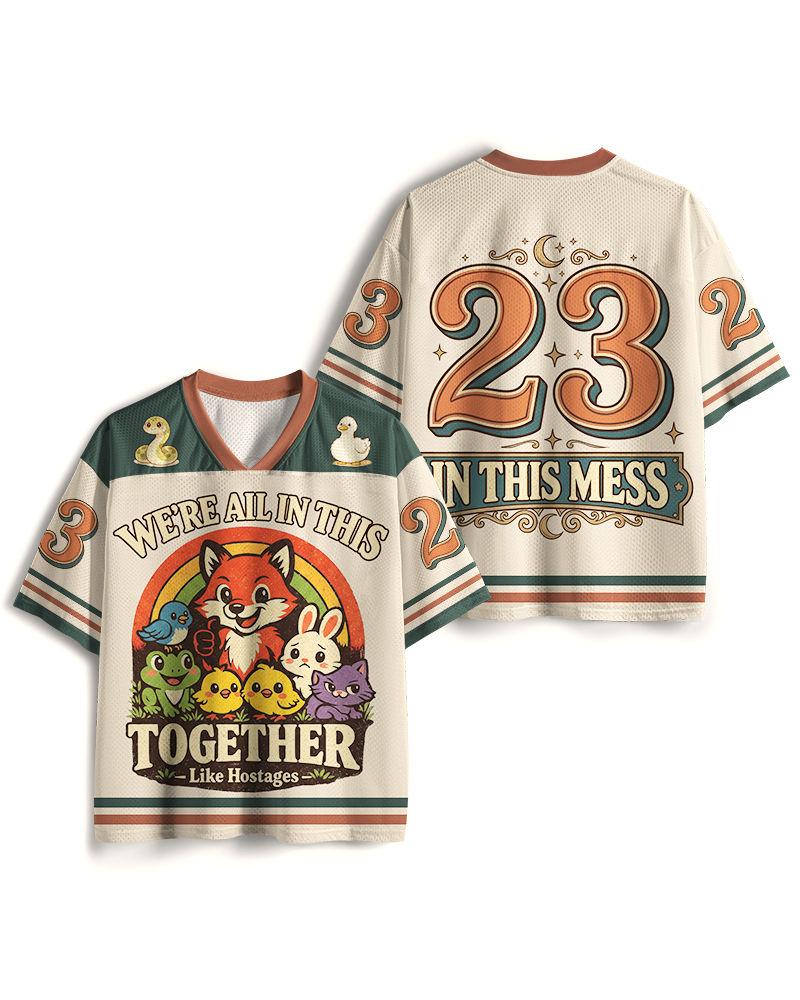 TheRetroTee We’re All In This Together 1970s Mesh Jersey