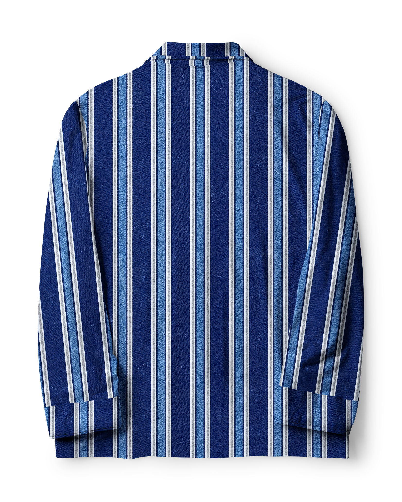 TheRetroTee Navy Faded Vertical Stripe Vintage Pajama Set