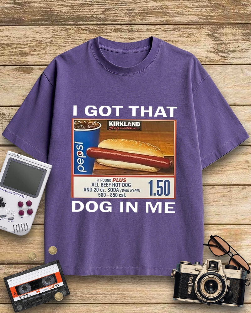 TheRetroTee I Got That Dog In Me 1990s Cotton T-Shirt