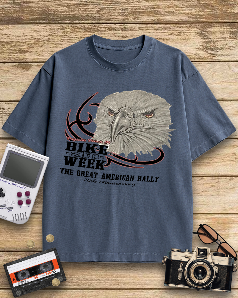 TheRetroTee Vintage Punk Motorcycle Biker Nostalgic T-Shirt
