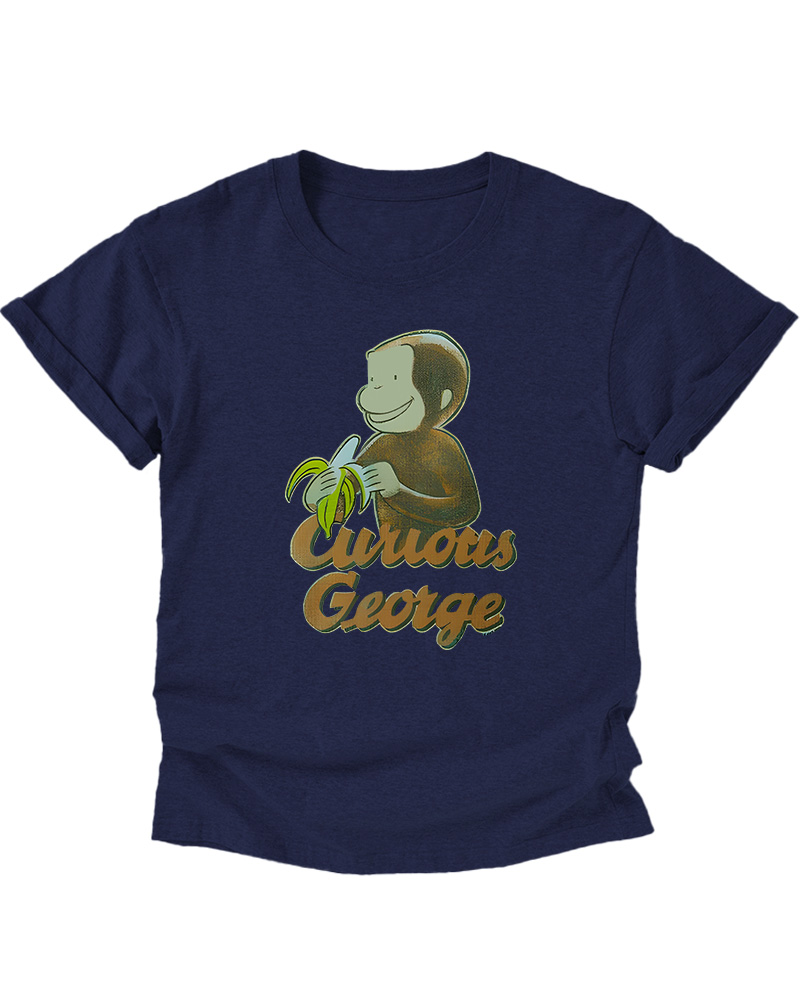 TheRetroTee Curious George Banana 1940s Kids T-Shirt