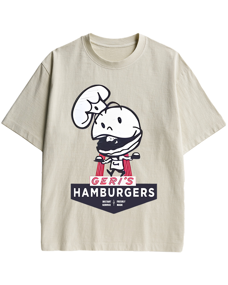 Geri's Hamburgers Rockford Unisex Retro Cotton T-Shirt