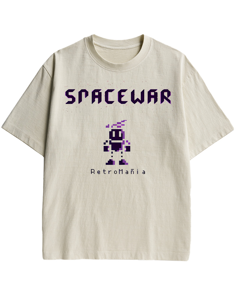 TheRetroTee Spacewar 1970s Cotton T-Shirt