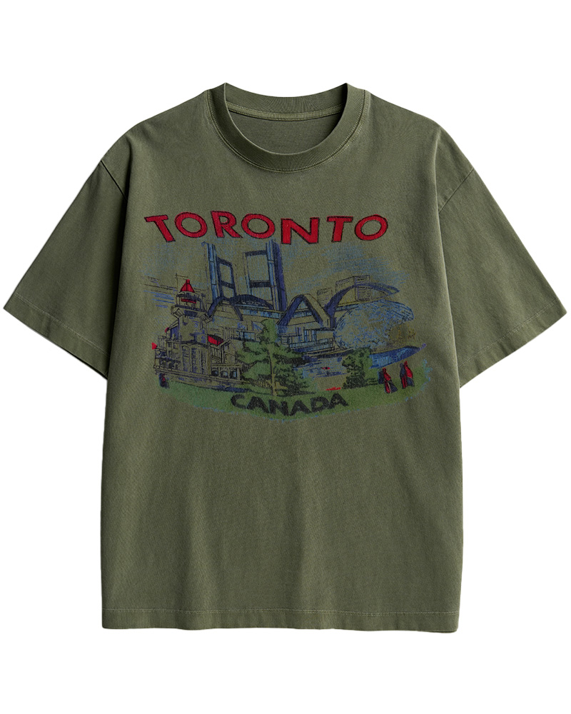 TheRetroTee 1960s Toronto souvenir Cotton T-Shirt