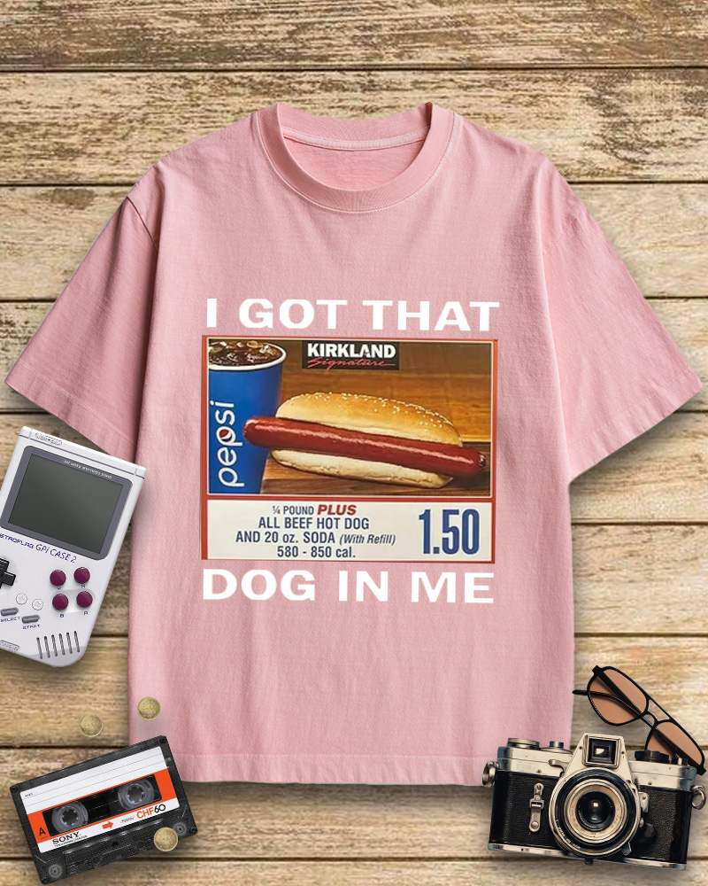 TheRetroTee I Got That Dog In Me 1990s Cotton T-Shirt