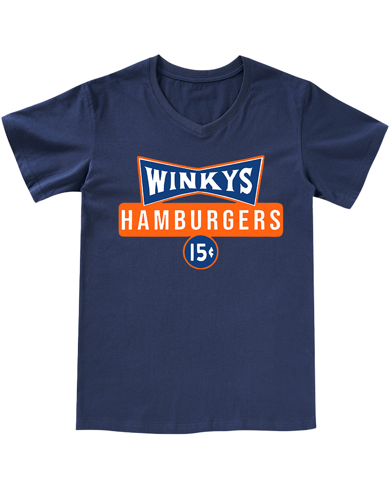 TheRetroTee Winky's 15-cent 1970s V-neck T-Shirt
