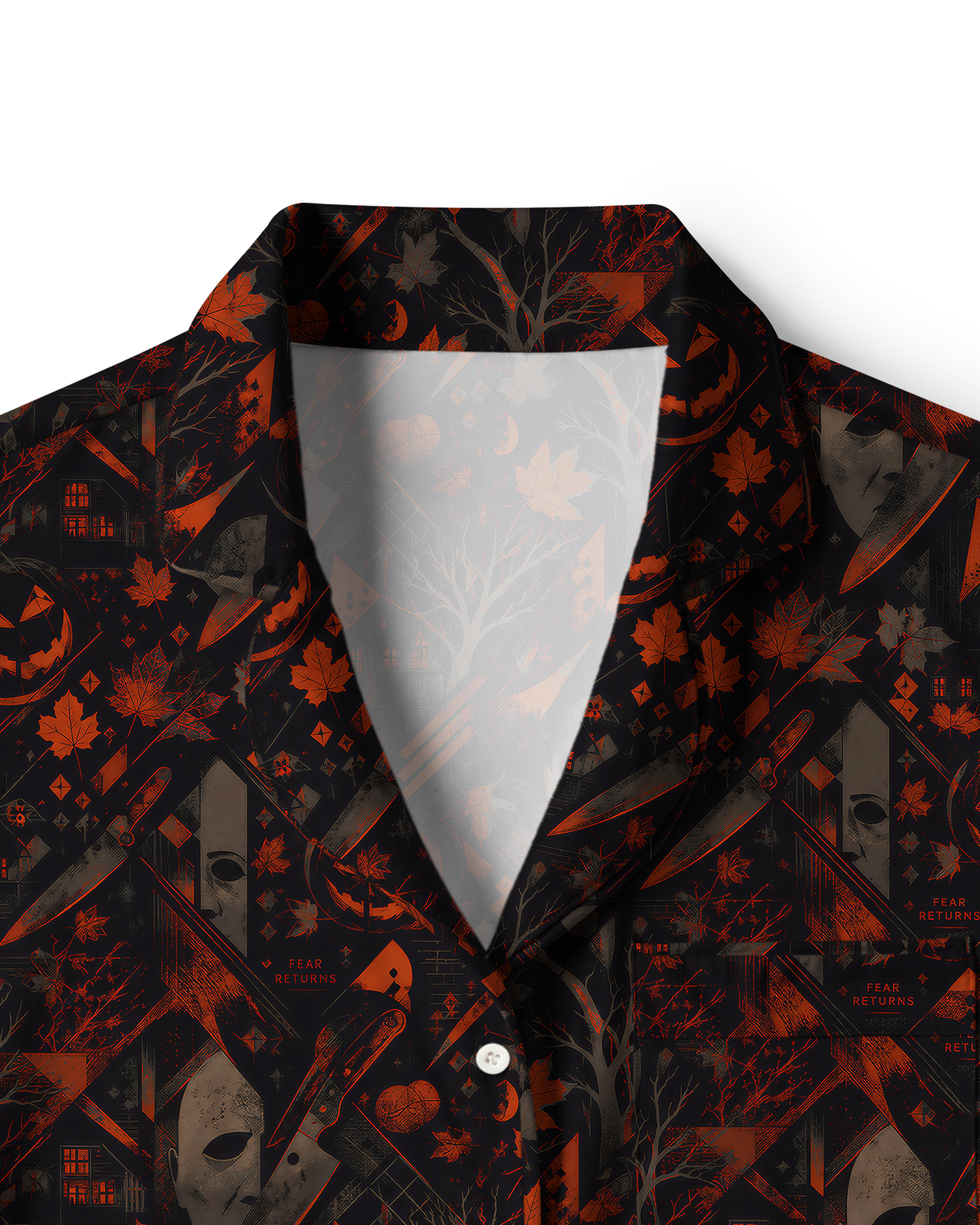 TheRetroTee Spooky Halloween Night Vintage Pajama Set