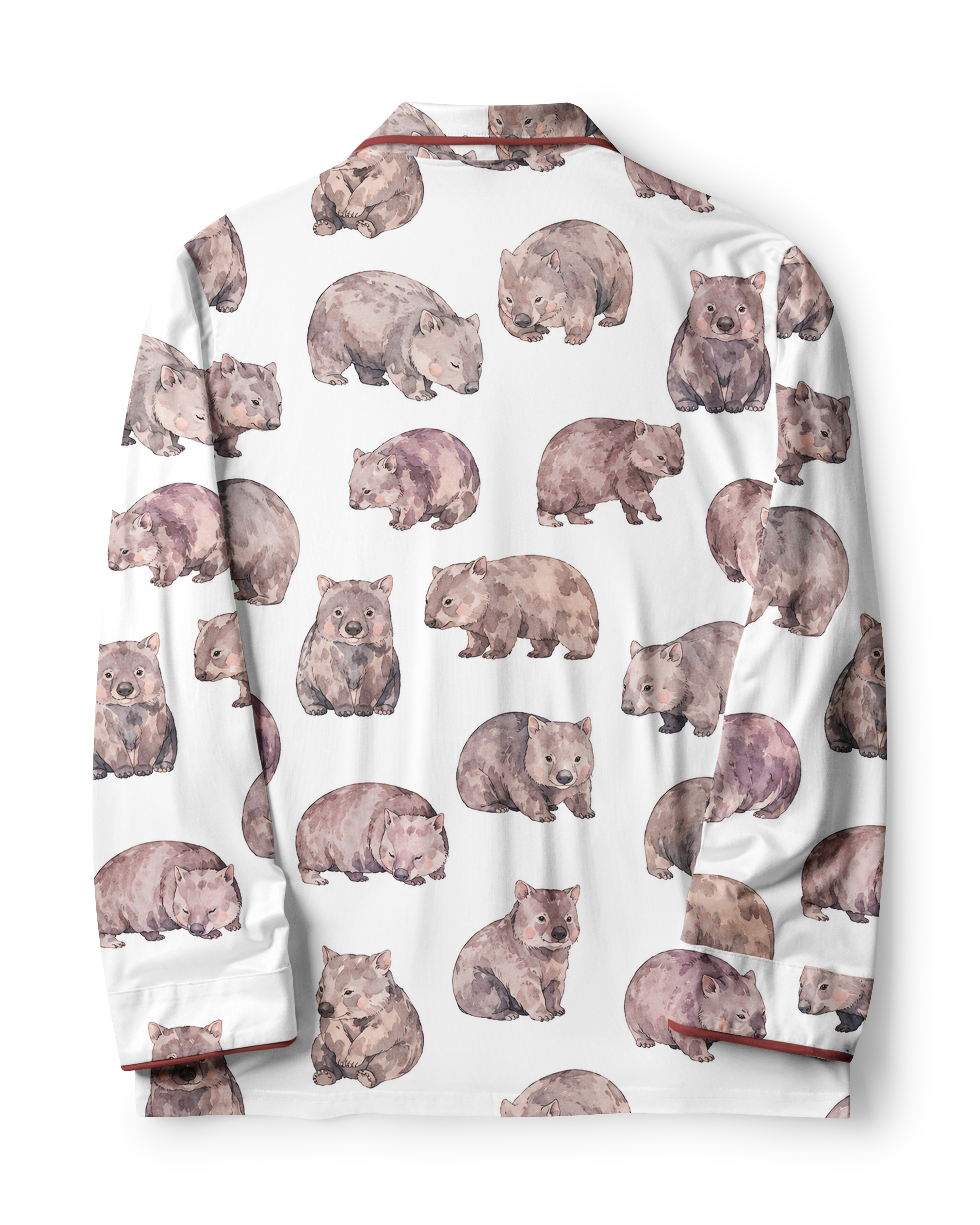 TheRetroTee Wombat Blush Vintage Pajama Set