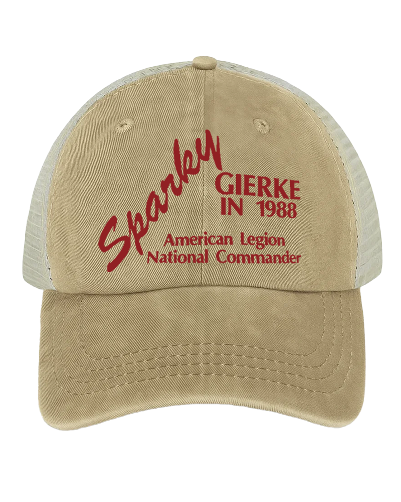 TheRetroTee 80s Sparky Gierke IN 88' Trucker Hat