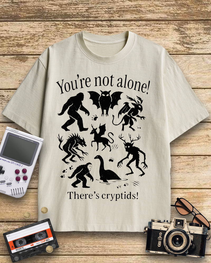 TheRetroTee Cryptid 2000s Cotton T-Shirt