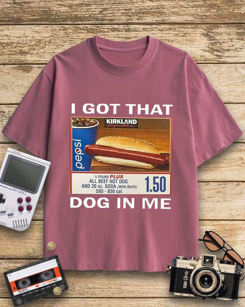 TheRetroTee I Got That Dog In Me 1990s Cotton T-Shirt
