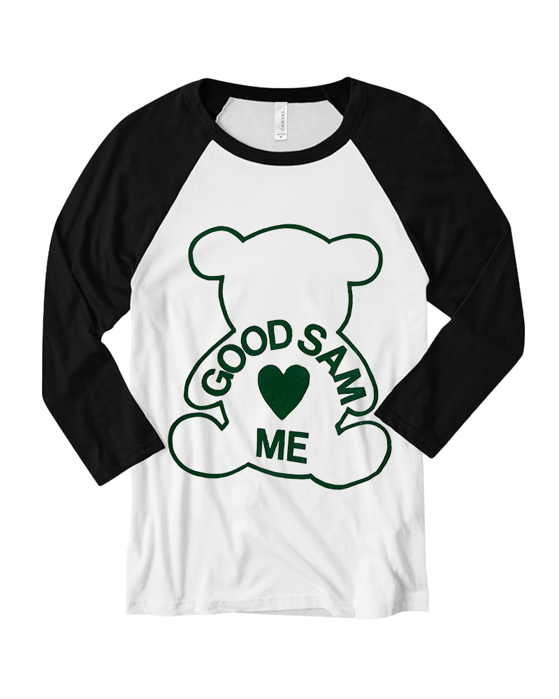 TheRetroTee 90s Sam Loves Me Long Sleeve Raglan T-Shirt