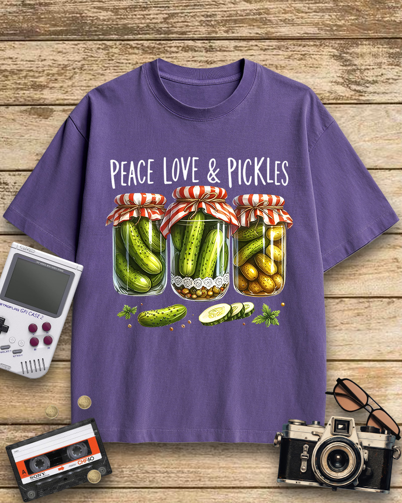 TheRetroTee Dill Pickle 1970s Cotton T-Shirt