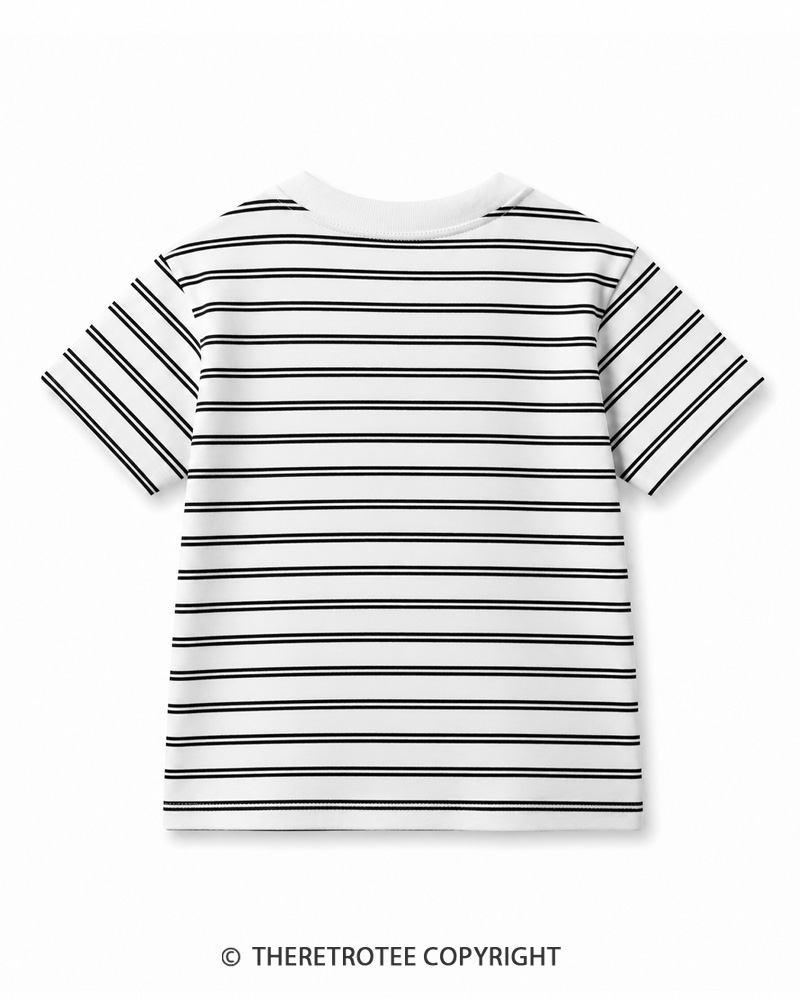 TheRetroTee 1970s Vintage Kids Striped T-Shirt