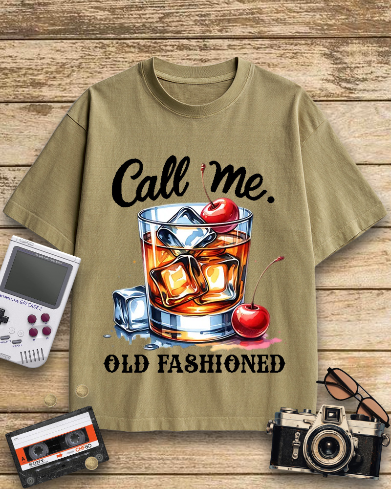 TheRetroTee Call Me Old Fashioned 1960s Cotton T-Shirt