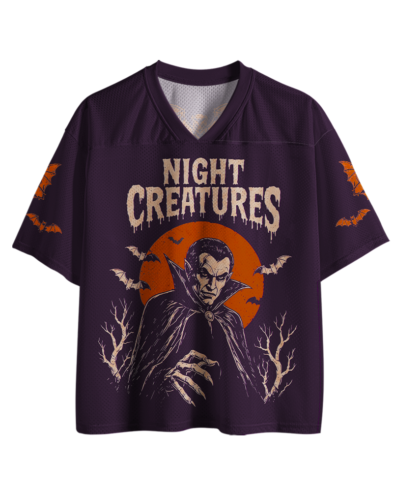 TheRetroTee Night Creatures Mesh Jersey