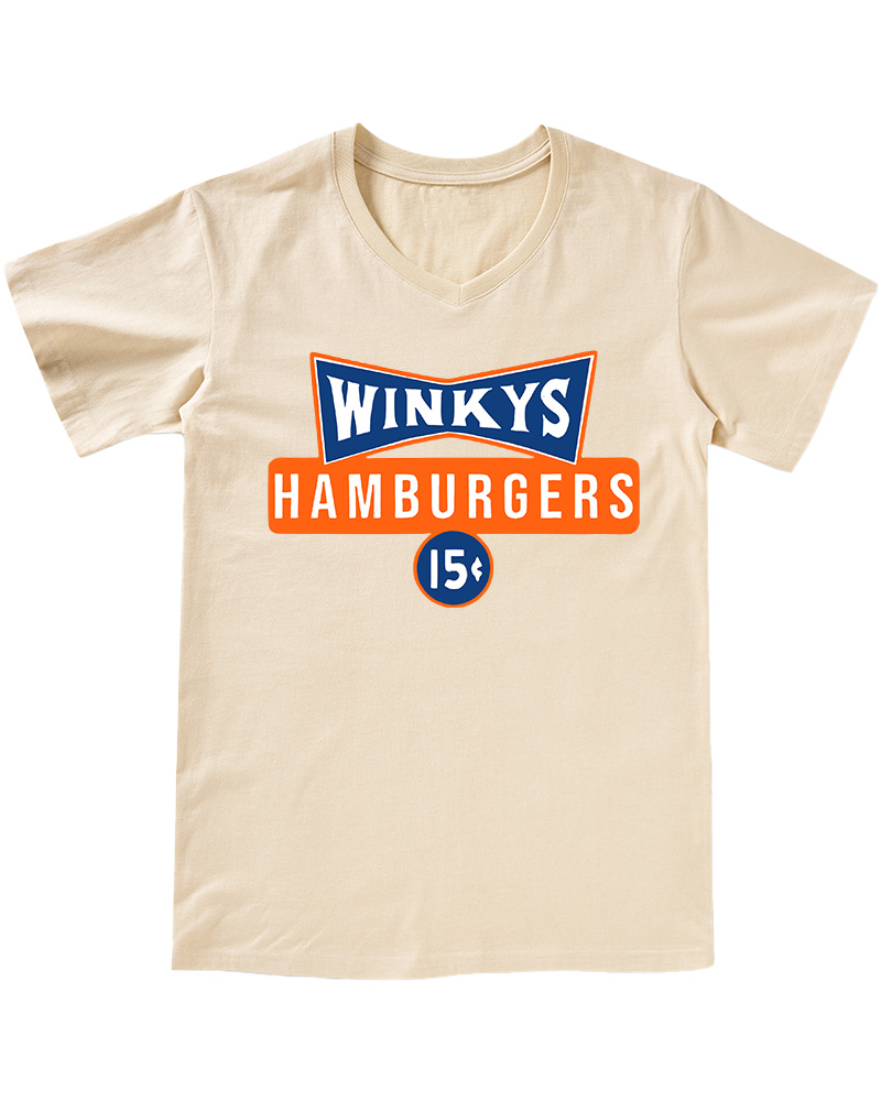 TheRetroTee Winky's 15-cent 1970s V-neck T-Shirt