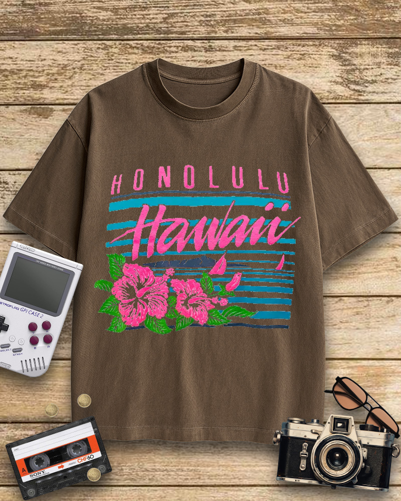 TheRetroTee 80s Honolulu Cotton T-Shirt