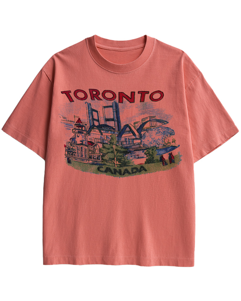 TheRetroTee 1960s Toronto souvenir Cotton T-Shirt